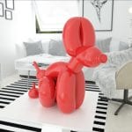POPEk red dog balloon sculpture