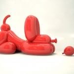 Popek Happy dog balloon sculpture