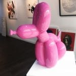 pooping dog balloon artwork